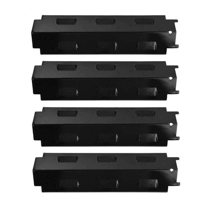 SHINESTAR Gas Grill Replacement Parts for Charbroil, Savor Pro, Thermos, Porcelain Steel Heat Plates, 14 5/8" x 4 1/4", 4-Pack - Image 1